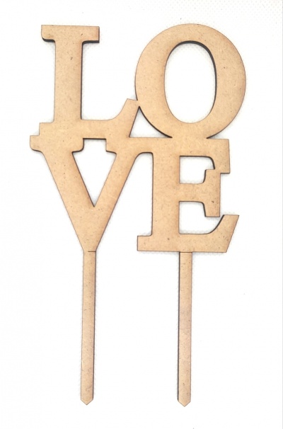 Topo de bolo Love 022