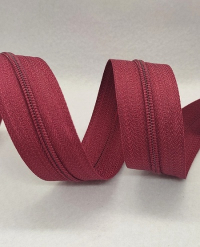 Fecho Zipper Malha 3 Bordaux