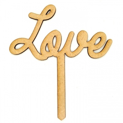 Topo de bolo Love 001