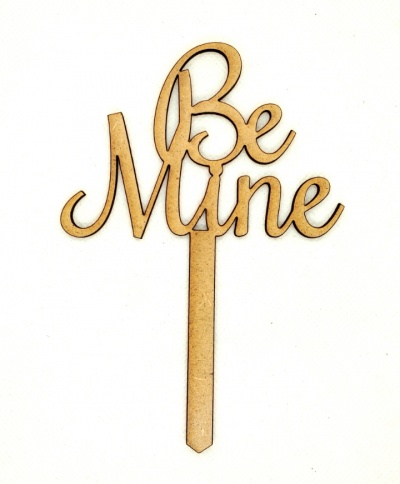Topo de bolo "Be Mine"