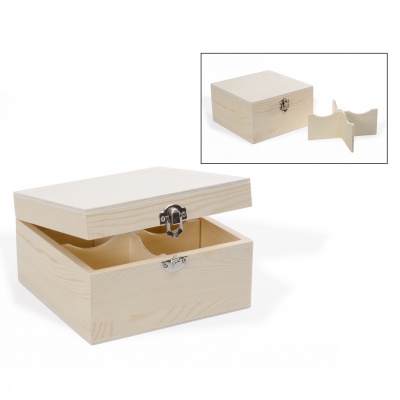 Caixa Chá com 4 divisórias