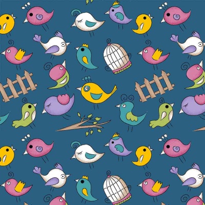 Mini Birds Azul - 12702