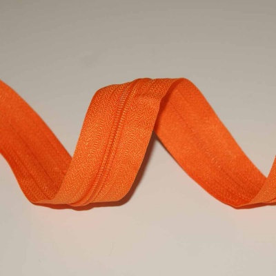 Fecho Zipper Malha 3 laranja