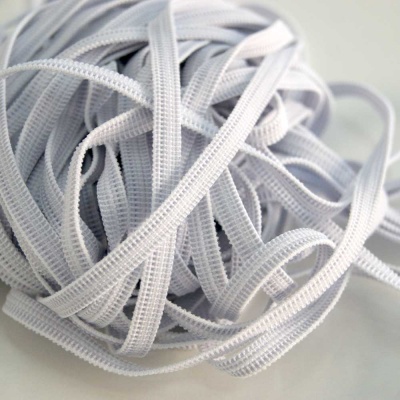 Elástico Espalmado Branco 5mm