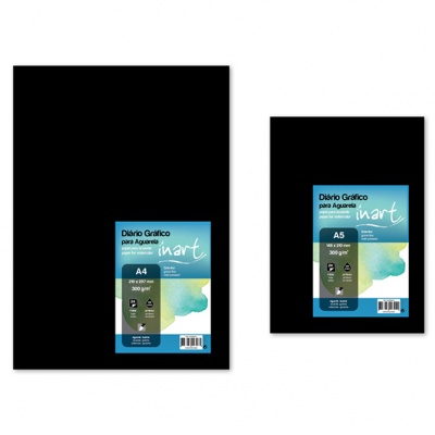 Diário Gráfico Aguarela 300gr 24fls Inart