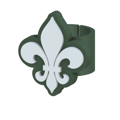 Anilha Flordelis Verde Escura