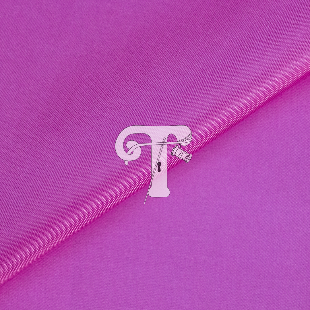 Tafetá Fushia Tecido rosa fúcsia fino e liso dobrado