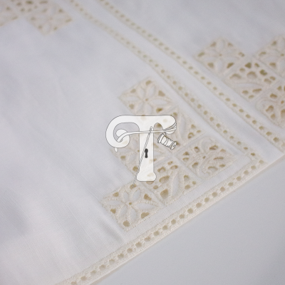 Quadrados de Linho | Ajur | Floral Creme