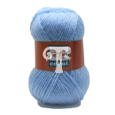 Cor 208 - Lã Coral Azul Bebé