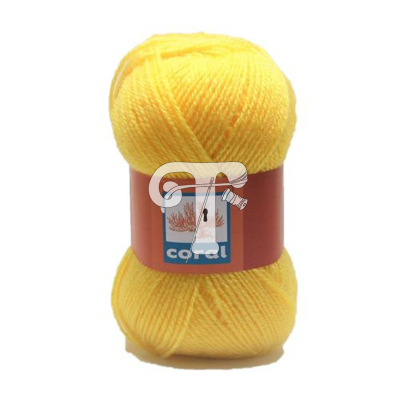 Cor 219 - Lã Coral Amarelo Sol