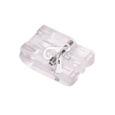 Calcador para fecho invisível