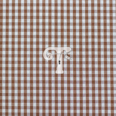 Tecido Xadrez | Básico | Castanho