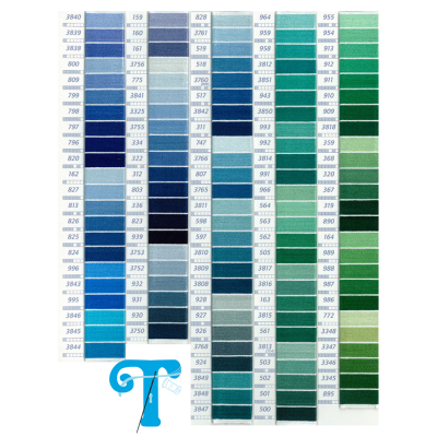 DMC Mouliné do 3845 ao 680