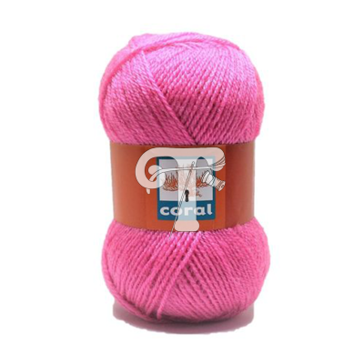 Cor 205 - Lã Coral Rosa Escuro