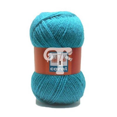 Cor 215 - Lã Coral Turquesa