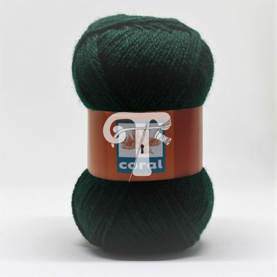 Cor 234 - Lã Coral Verde Escuro