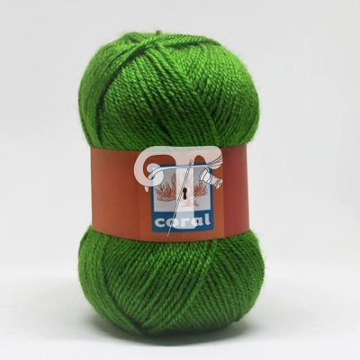 Cor 260 - Lã Coral Verde Relva