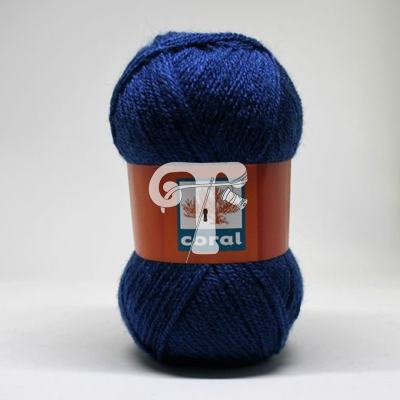 Cor 255 - Lã Coral Azul Noite