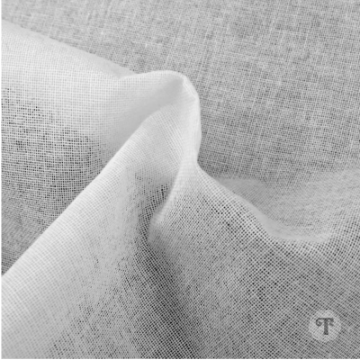 Entretela de tecido com cola