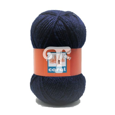 Cor 213 - Lã Coral Azul Escuro