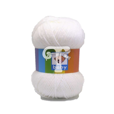 Cor 601 - Lã Baby Branco