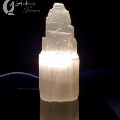 Candeeiro Catedral de Selenite de 20cm