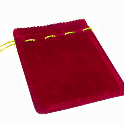 Bolsa de Veludo Vermelha 15x11cm
