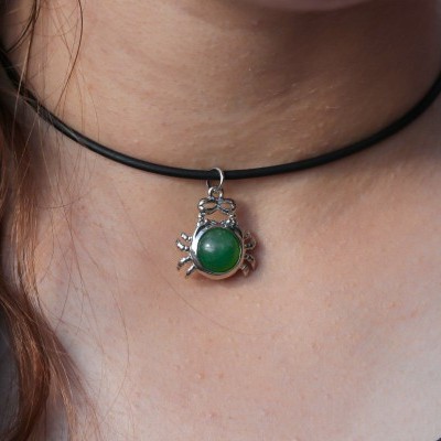 Colar Com Pedra e Signo do Zodíaco Colar Com Pedra e Signo do Zodíaco