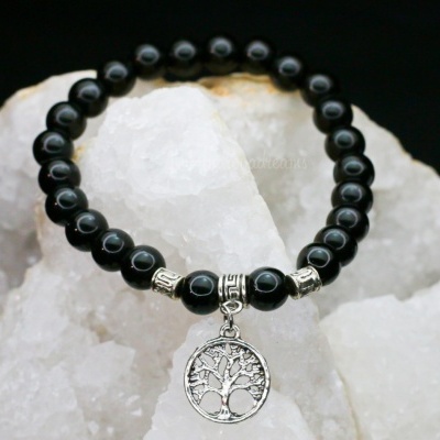 Pulseira Ónix com Árvore da Vida Pulseira Ónix com Árvore da Vida