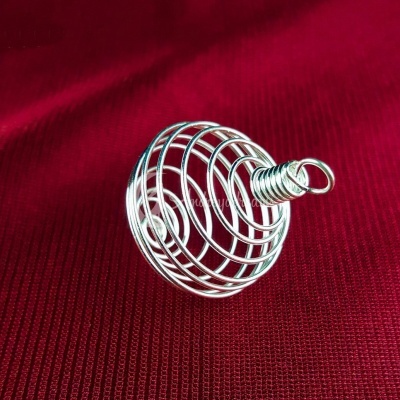 Pendente Espiral Gaiola para Pedras
