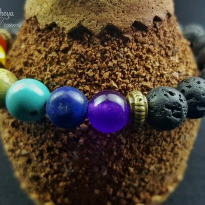 Pulseira Vulcânica 7 Chakras