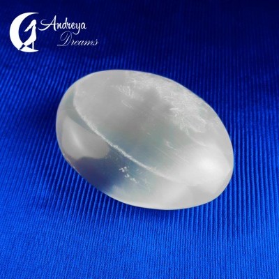 Massajador Redondo de Selenite Massajador Redondo de Selenite