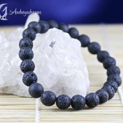 Pulseira Vulcânica 8mm Pulseira Vulcânica 8mm