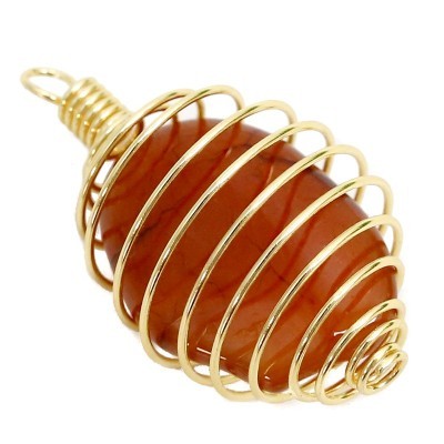 Pendente Espiral Dourada