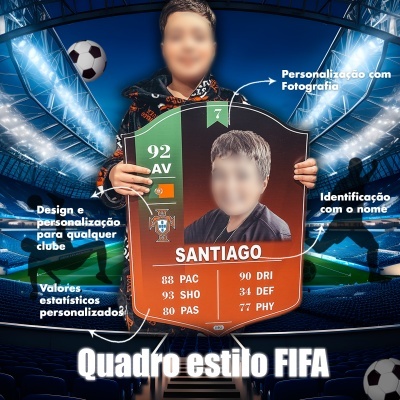 Quadro estilo FIFA - Personalizado