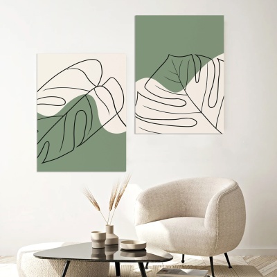 Duo folhas artísticas