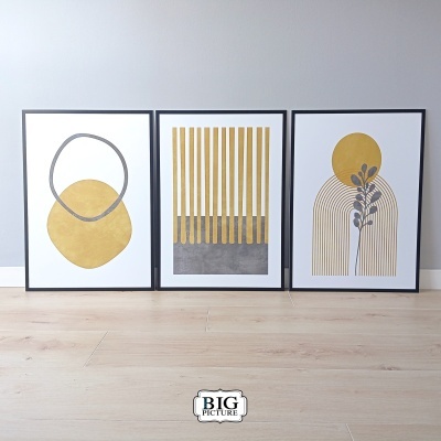 Trio Modern yellow art