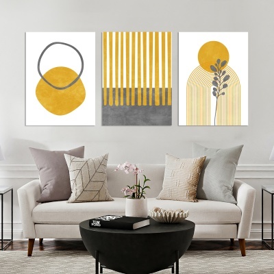 Trio Modern yellow art