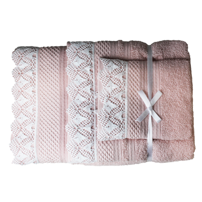 Jogo&#x20;Banho&#x20;3&#x20;Pe&#x00E7;as&#x20;com&#x20;Aplica&#x00E7;&#x00E3;o&#x20;de&#x20;Renda&#x20;400Gr