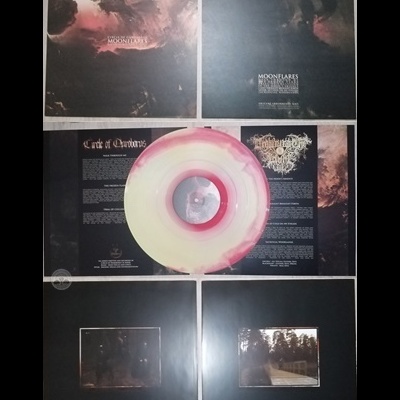 CIRCLE OF OUROBORUS / DROWNING THE LIGHT – Moonflares    (Split LP Yellow/Red and Black)