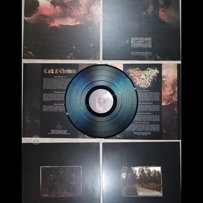 CIRCLE OF OUROBORUS / DROWNING THE LIGHT – Moonflares    (Split LP Yellow/Red and Black)