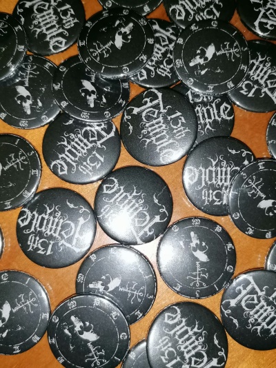 13th TEMPLE Logo / Sigil  buttons/pins