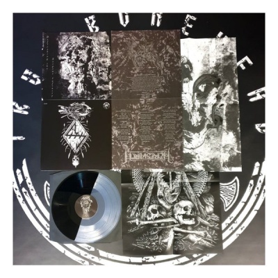 HERESIARCH / ANTEDILUVIAN – “Defleshing the Serpent Infinity” (Split MLP + Poster - Clear/Black)