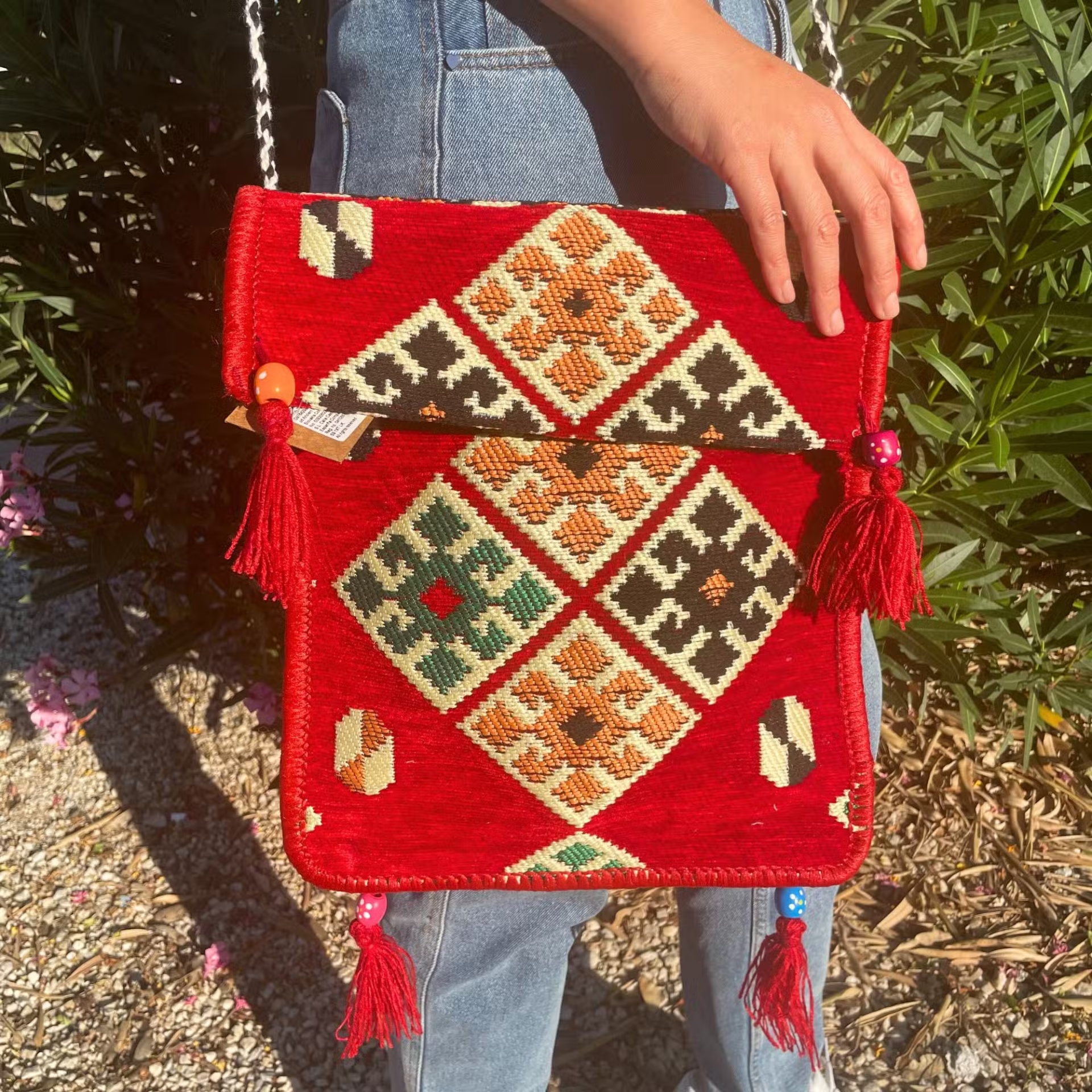 Bolsa Kilim Vermelha Bolsa Kilim Vermelha