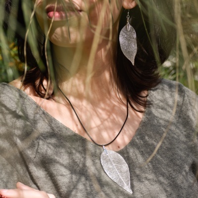 Colar Naturae | cor Ouro Branco