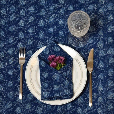 Toalha de mesa Indigo Floral