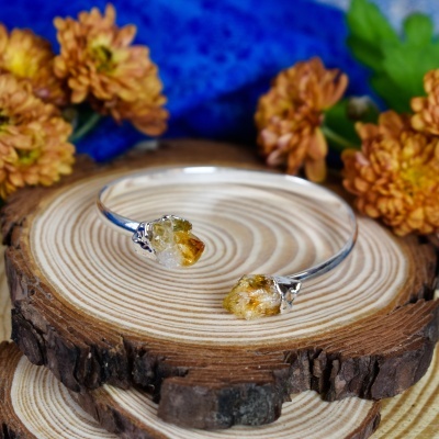 Bracelete Lakshmi शक्ति Quartzo Citrino