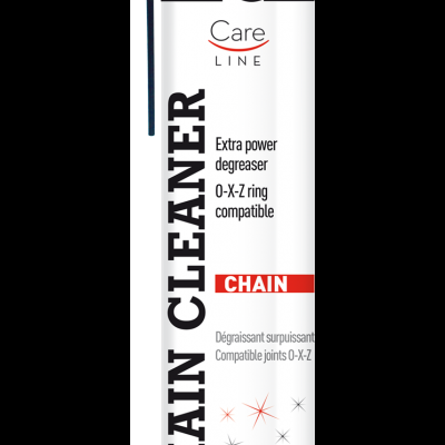 Frasco spray branco com tampa vermelha, limpador de corrente IPONE