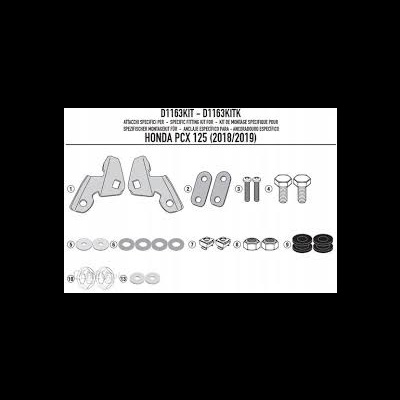 KIT MONTAGEM VIDRO KAPPA HONDA PCX 125