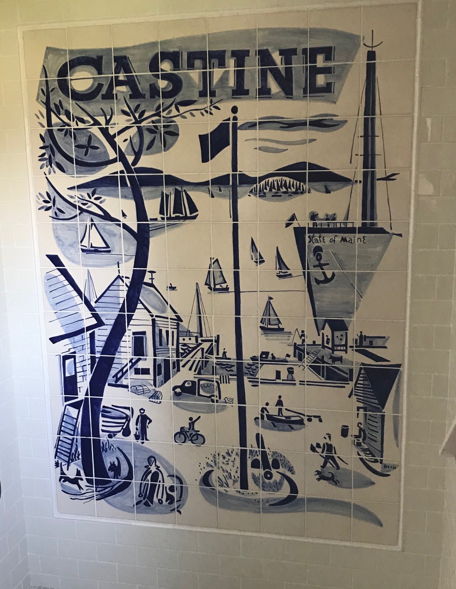 Bespoke tile Mural " Castine" USA
